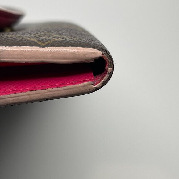 Louis Vuitton  Monogram Bloom Flower Emilie Wallet - Fuchsia - Preowned - Picture 2 of 15